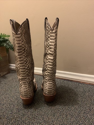 Idyllwind SLAY Exotic Python Tall Western Boots Natural Snip Toe Sexy 6.5B 6.5 - Picture 8 of 21