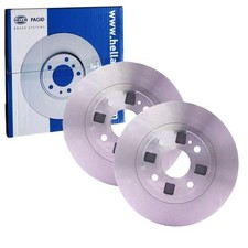 2x HELLA PAGID BREMSSCHEIBEN Ø258mm VORNE passend für MAZDA 323 50296