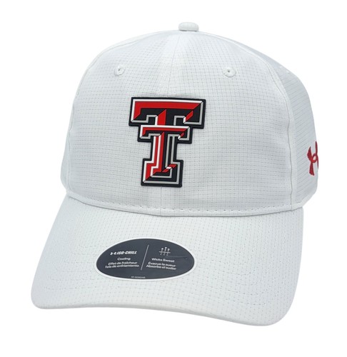 Texas Tech Red Raiders Under Armour ISO-CHILL weiß Relaxed-Fit OSFM Mütze Kappe NEU