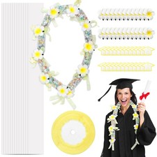 24 Set Graduation Candy LeiHawaii Money Leis Class of 2025 with Artificial Fl...