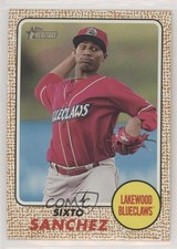 2017 Topps Heritage Minor League Edition Sixto Sanchez #76 3d5