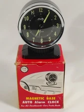 Vintage Bradley Time Magnetic Base Auto Alarm Clock Vintage Car Clock PARTS 