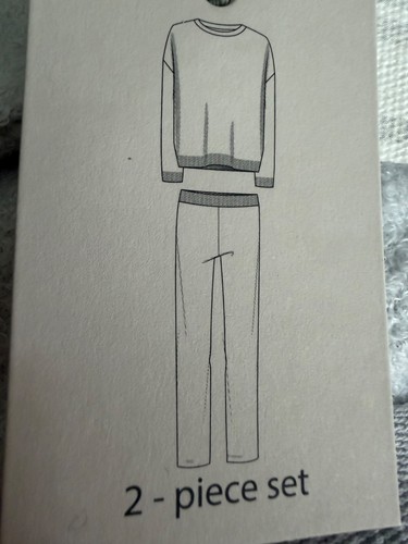 Barefoot Dreams CozyChic leichter Pullover & Hose gerades Bein flüsterblau L neu mit Etikett - Bild 7 von 10