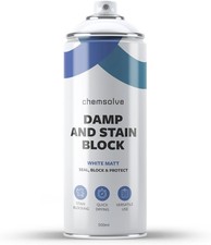 500ml x 1 Ltd/Damp and Stain Block Spray Paint/One Coat/Damp Proof Paint/Block 
