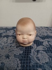 Vintage Bisque Baby Doll Head Grace S. Putnam Made in Germany Brown Eye