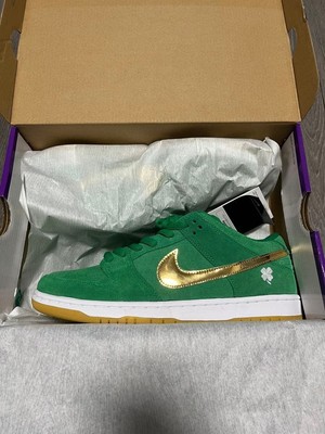 Nike SB Dunk Low St. Patrick's Day Green Gold 28.5cm Deadstock Box
