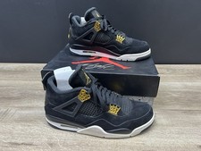 Nike Men's Air Jordan IV 4 Retro Black Gold Royalty Shoes 308497-032 Size 11