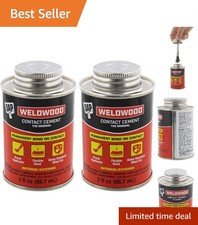 Pack of 2 Weldwood Contact Cement 3 Oz - Durable  Versatile Adhesive