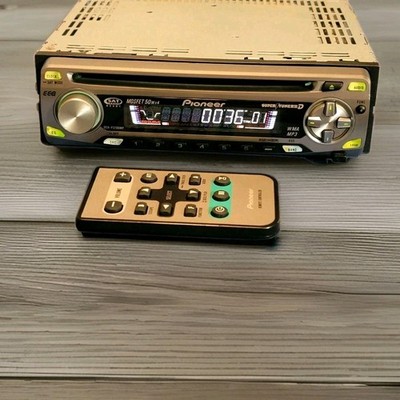 Pioneer DEH-P3700MP Vtg CD Player Car Stereo SuperTuner IIID - Tested w/ Remote
