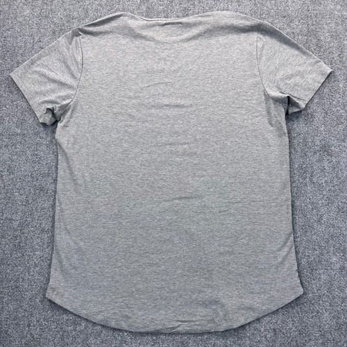 CUTS AO Curve-Hem T-Shirt Men's 2XL Heather Gray 4-Way Stretch Polyester Blend - Picture 3 of 11