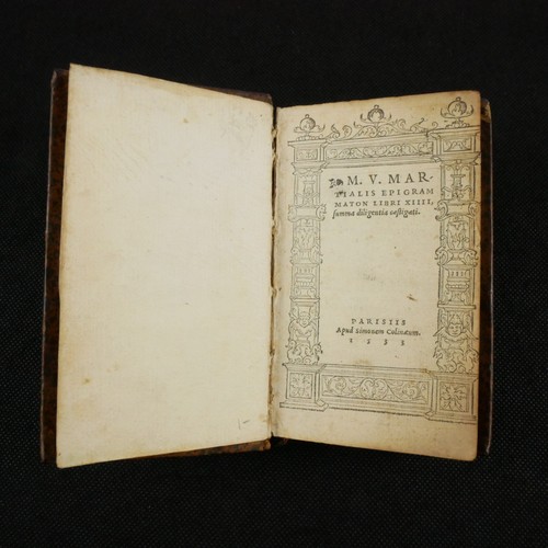 1533 Marcus Valerius Martialis Epigrammaton (Epigrams). Gauffered edges. Colines - Picture 6 of 16