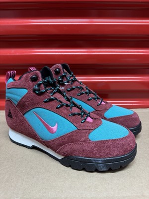 Men's Size 9 -Nike ACG Torre Mid Waterproof Hiking Boots Red Teal