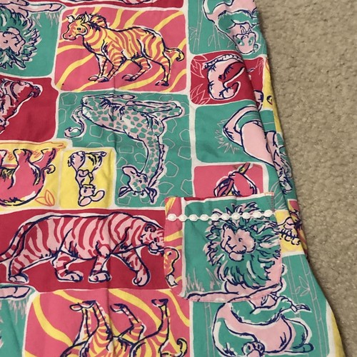 Lilly Pulitzer Animal theme Zoo print Classic Shift size 6 EUC sleeveless - Picture 4 of 9