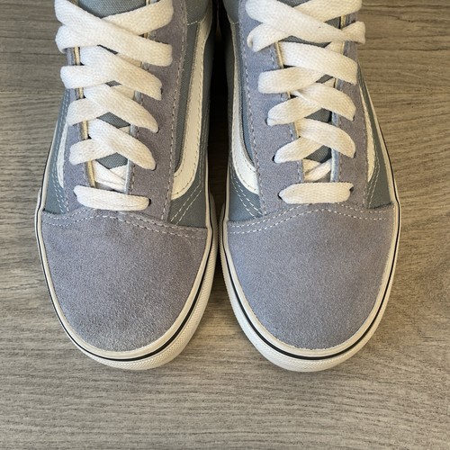 Vans Trainers Girls Blue UK Size 2 Suede Classic Off the Wall Low Shoes - Picture 4 of 9