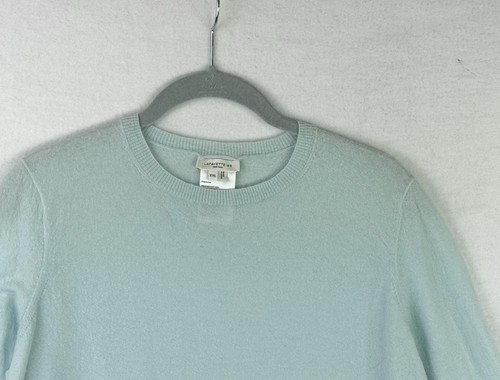 Lafayette 148 100% Kaschmir Pullover leichter Feinmaß Himmelblau Pulli XXL - Bild 5 von 8