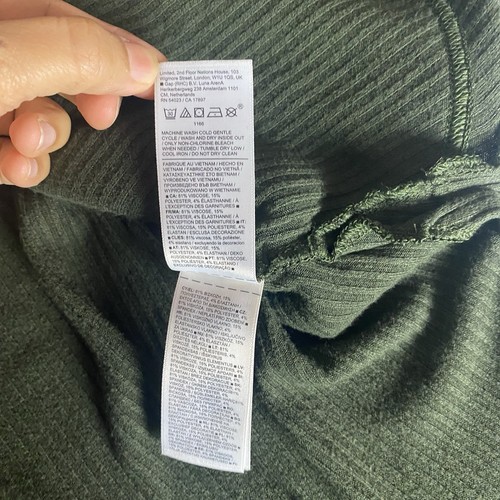 Athleta Harmony Pose Wrap Ribbed Hooded Open Cardigan Dark Green Women's Size XL - Picture 9 of 14