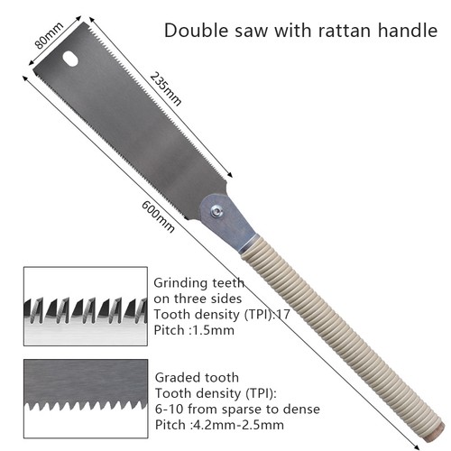 1PC Japanese Dovetail Hand Saw 10 In Pull Saw for Woodworking Universal Cutting - Picture 15 of 15