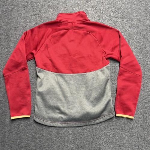San Francisco 49ers 1/4 Zip Sweatshirt Girls Youth Medium (10-12) Red NFL - Picture 4 of 4