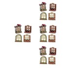  4 Pieces Garten Accessoires Deko Kreativer Blumentopf Landschaftsverzierung