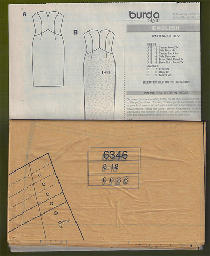 Evening Gown or Dress Sewing Pattern ~ Crop Top Jacket (Sizes 8-18) Burda 6346 - Picture 4 of 4