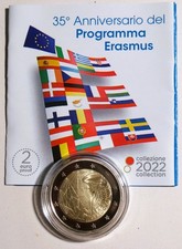 *ITALY 2 EURO PROOF 2022 35TH ANNIVERSARY OF THE ERASMUS PROGRAMME