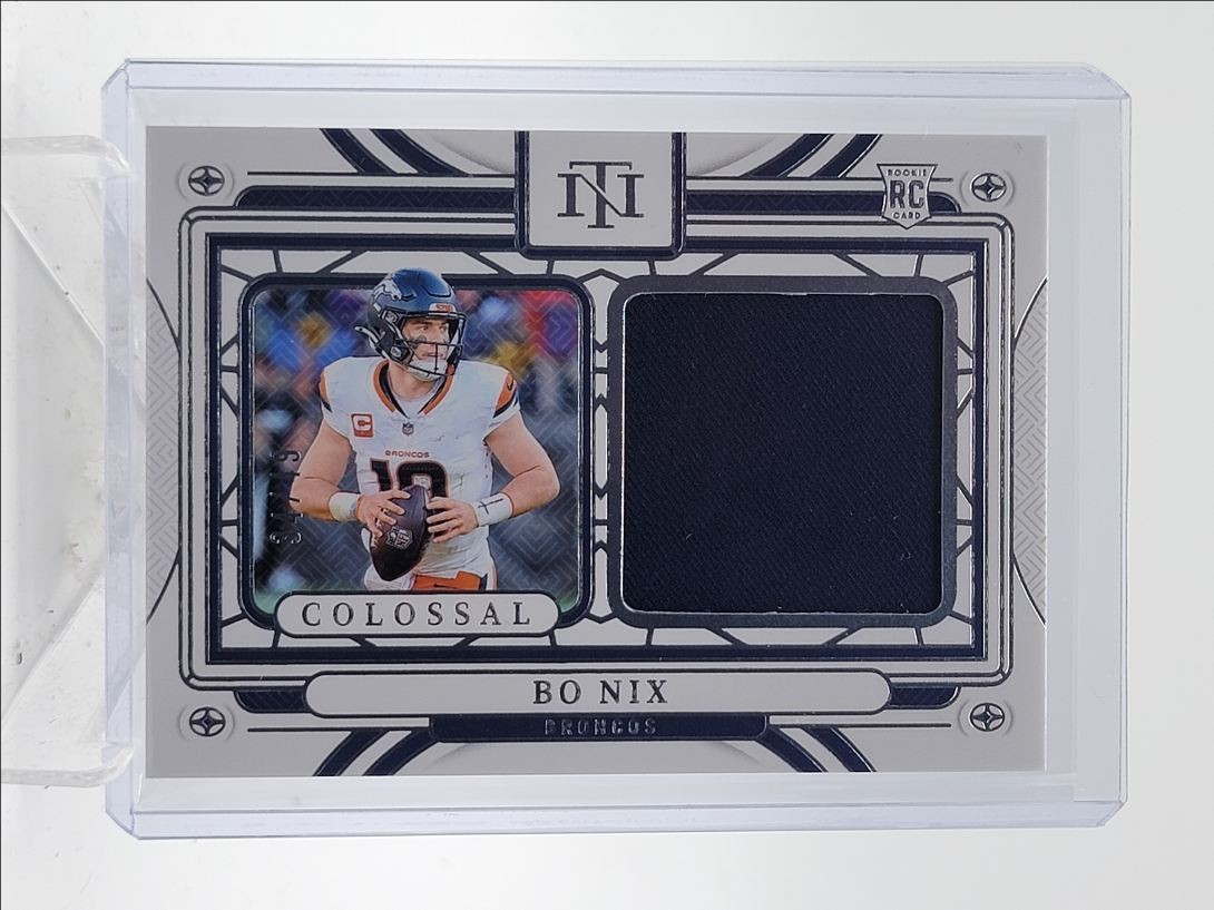 BO NIX 2024 NATIONAL TREASURES COLOSSAL ROOKIE PATCH BRONCOS RC /49 Q0895