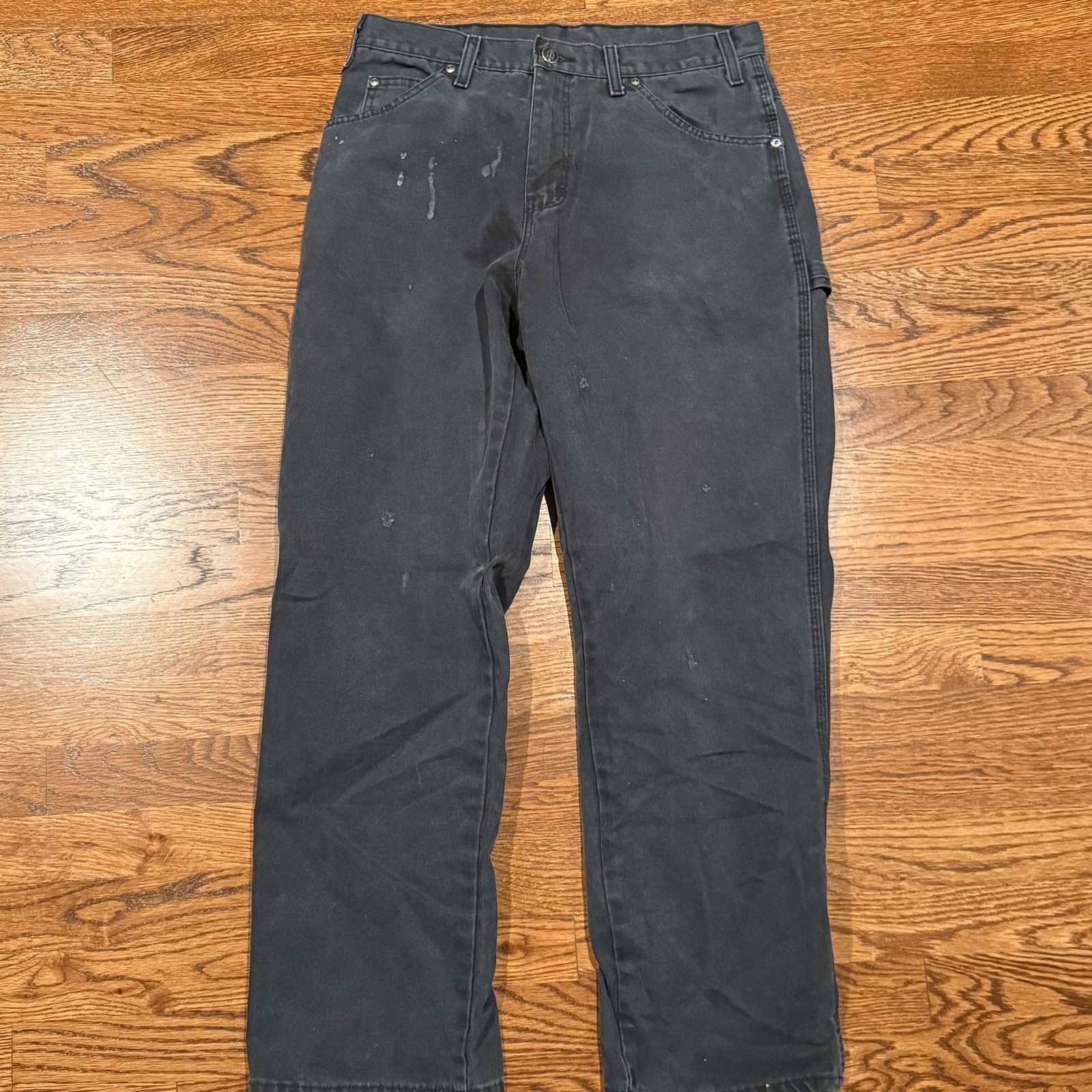Vintage Dickies Faded Black Canvas Carpenter Pants 30/28