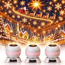 Merry Glow Christmas Projector Night Light USB Indoor
