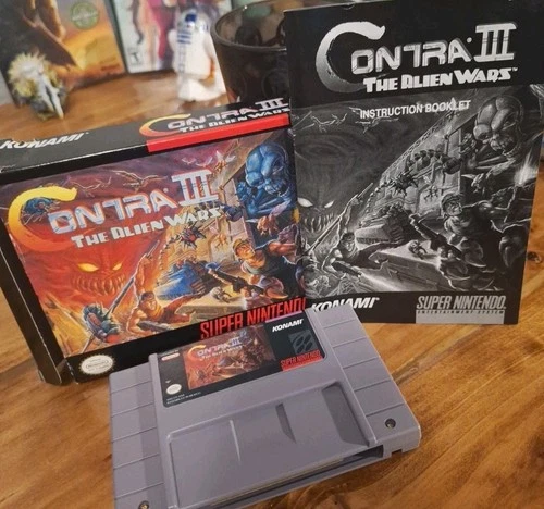 Contra 3 III: The Alien Wars - Super Nintendo SNES - CIB Authentic Tested Read