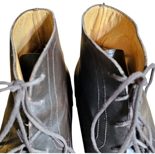 Botas Chukka Giorgio Armani Italia Para Hombre Puntera Marrón Con Cordones Talla 8 EE. UU. - Imagen 5 de 15