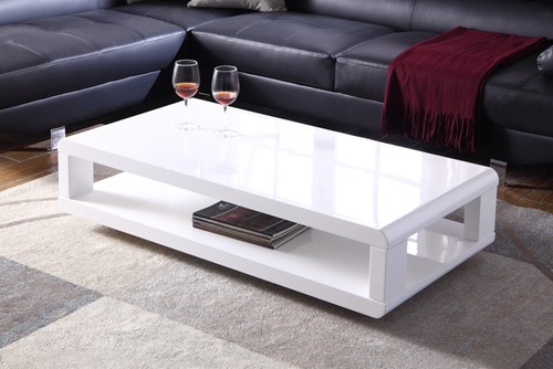 48" Modern Haven Coffee Table with Shelf - Picture 2 of 3