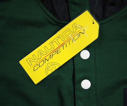 Nautica Mens Pullover Shirt M Relaxed Long Sleeve 1/4 Snap Mock Neck Green $98 - Picture 7 of 10