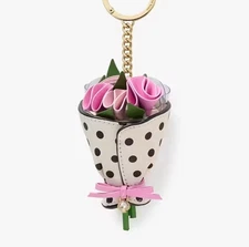 Kate Spade Flora Flower Bouquet Bag Charm NWT