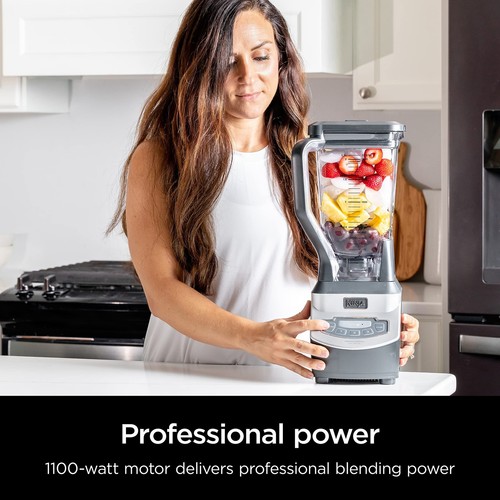 Licuadora profesional Ninja 1100 W 72 oz jarra 2 tazas para llevar batidos 16 oz - Imagen 2 de 9