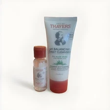Thayers pH Balancing Daily Cleanser 3 fl oz  & Witch Hazel Facial Toner 1 fl oz