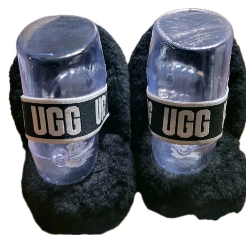 UGG Damen schwarze Pantoletten flauschige Sandalen - Größe 4 - Bild 5 von 5