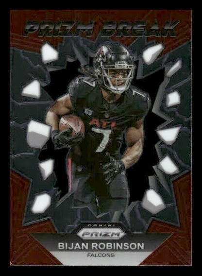 2023 Panini Prizm #PB-8 Bijan Robinson Rookie Prizm Break Atlanta Falcons