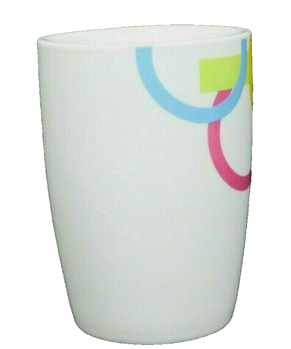 Oneida Color Rings 12oz. Coffee Mug Thick Porcelain Multi Colors On White Unused - Picture 5 of 7