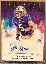 2022 Panini Chronicles Draft Picks Origins Rookie Autographs Sean McGrew #OA-SMC
