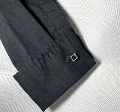 Duty Free Auth beautiful S.T.Dupont 2way Cufflinks Reversible Shell Black silver - Picture 19 of 19