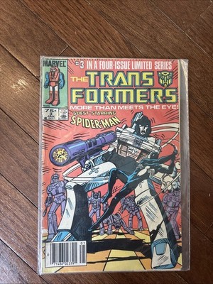 Transformers Limited Series #3 Marvel 1985 Spider-Man Megatron Comic