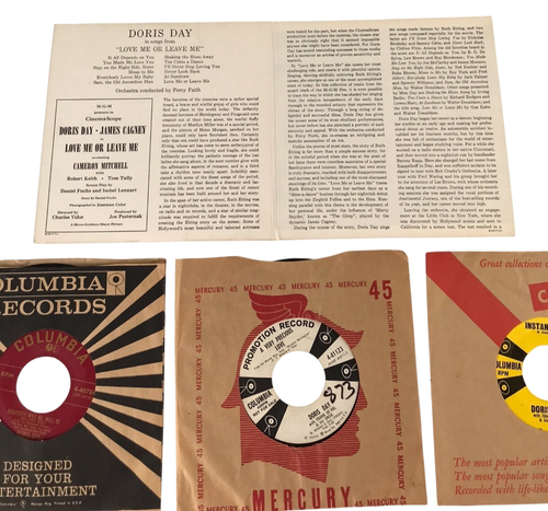 Doris Day Record Lot 7 Vinyl 45s Movie Vocalist Singer Pillow Talk 1950s 1960s - Picture 3 of 7