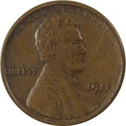 1911 S Lincoln Wheat Cent XF EF Extremely Fine Penny SKU:I25688