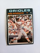 Andy Etchebarren 1971 Topps #501 Baltimore Orioles Baseball Card EX Read Descrip