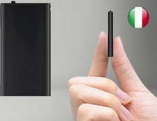 Registratore Audio Spia 16GB Q1 Nero: Investigazione/Spionaggio con Qualità Alta