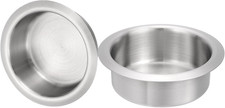 2 Pcs 201 Stainless Steel Drop-in Cup, 1.38" x 4.2" Drink Can Holder Poker Ta...