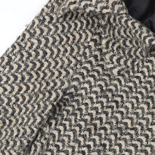 Darling Women's Multicoloured Tweed Coat, Size M, Button Accents - Picture 8 of 12