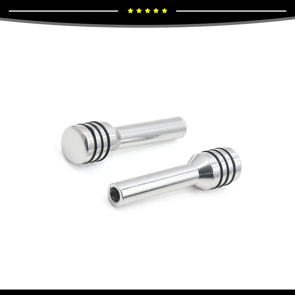 Pieza Universal de 4 Cubierta de Perilla de Cerradura de Puerta Trasera Delantera Interior Metal Tono Plateado Foto 2 de 3