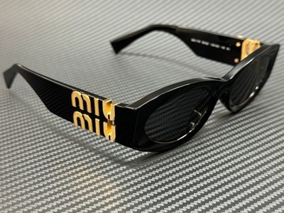 MIU MIU MU 11WS 1AB5S0 Black Grey Women's 54 mm Sunglasses | eBay