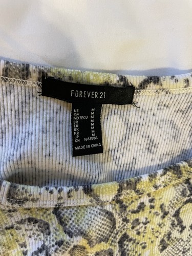 Maxi Vestido Estampado Serpiente Forever 21 Talla Mediana - Imagen 5 de 5